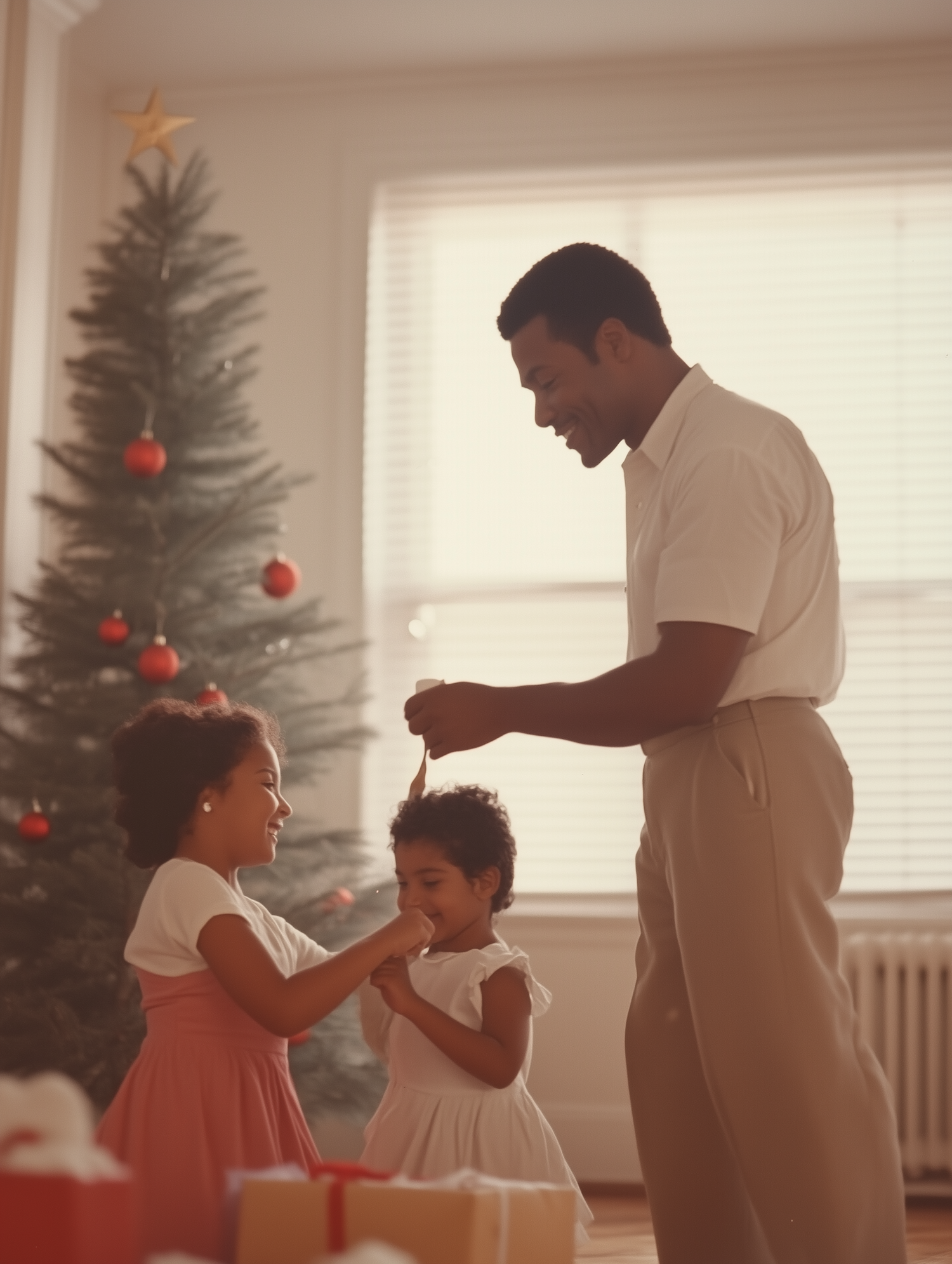 Family Christmas Scene