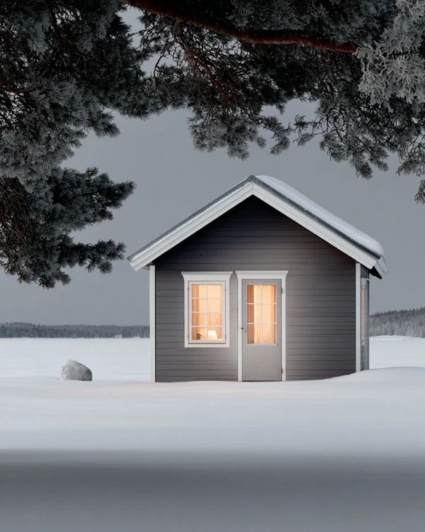 Cozy Snowy Cabin