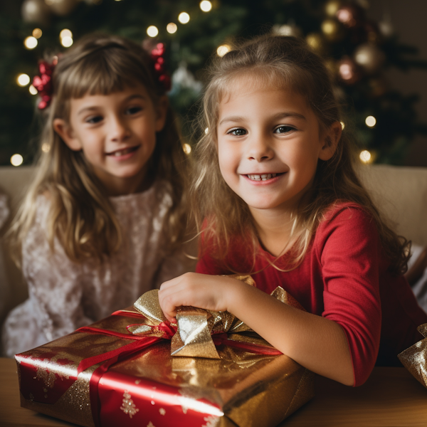 Christmas Joy with Festive Siblings