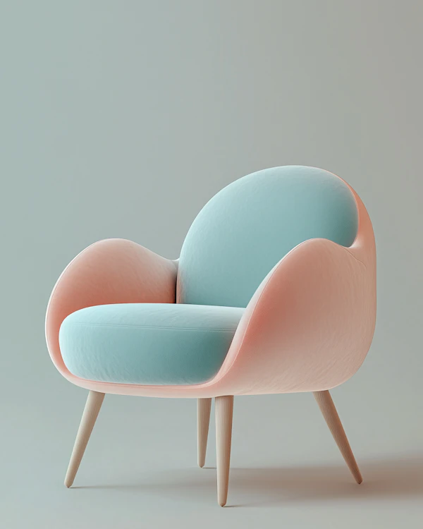 Modern Pastel Armchair