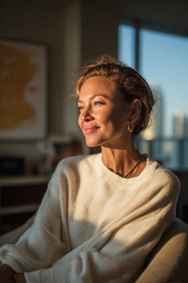 Serene Woman Indoors