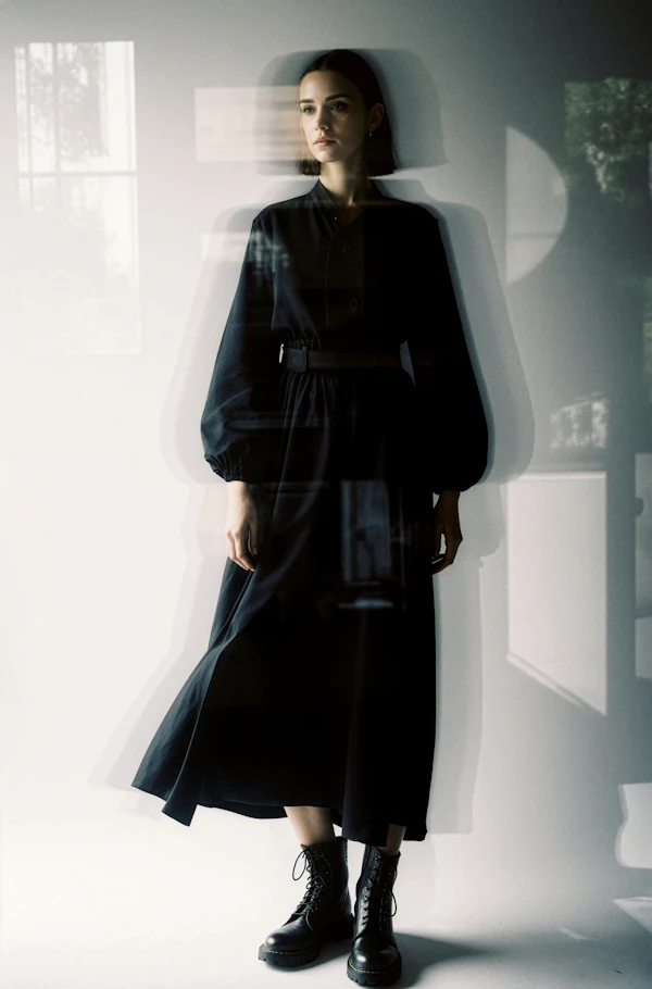Elegant Reflection Portrait