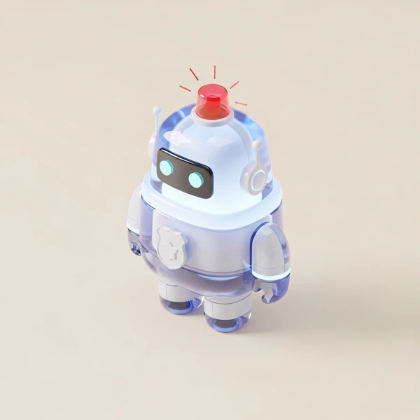 Futuristic Security Robot