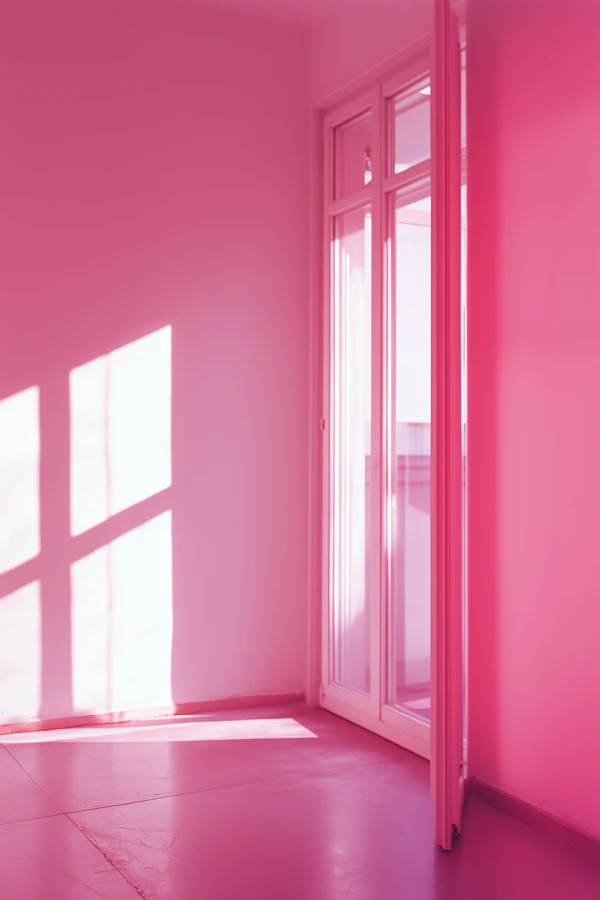 Minimalist Pink Room