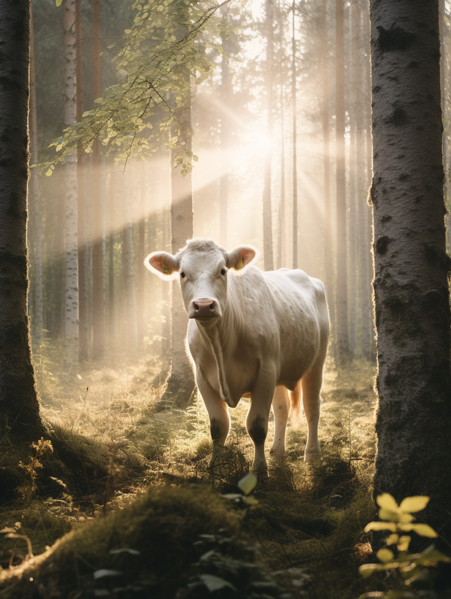 Ethereal Woodland Cow