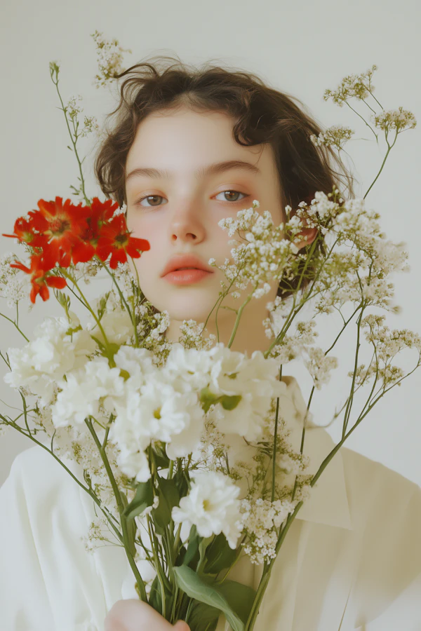 Woman with Flowers