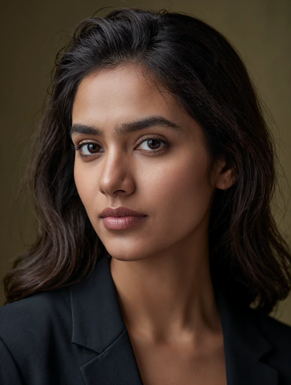 Portrait of a Woman in Black Blazer