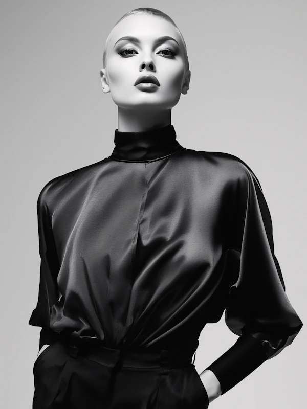 Elegant Monochrome Portrait