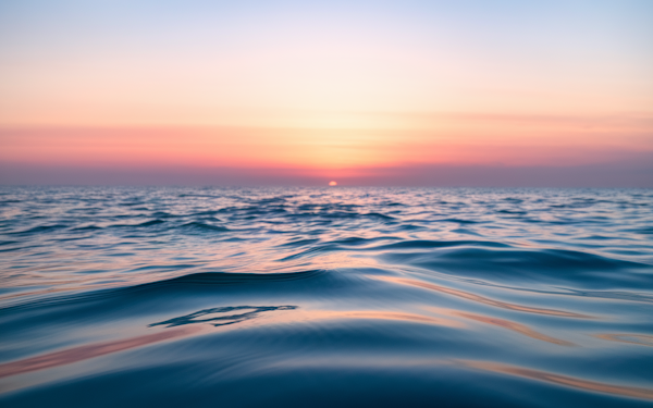 Serene Seascape at Sunset