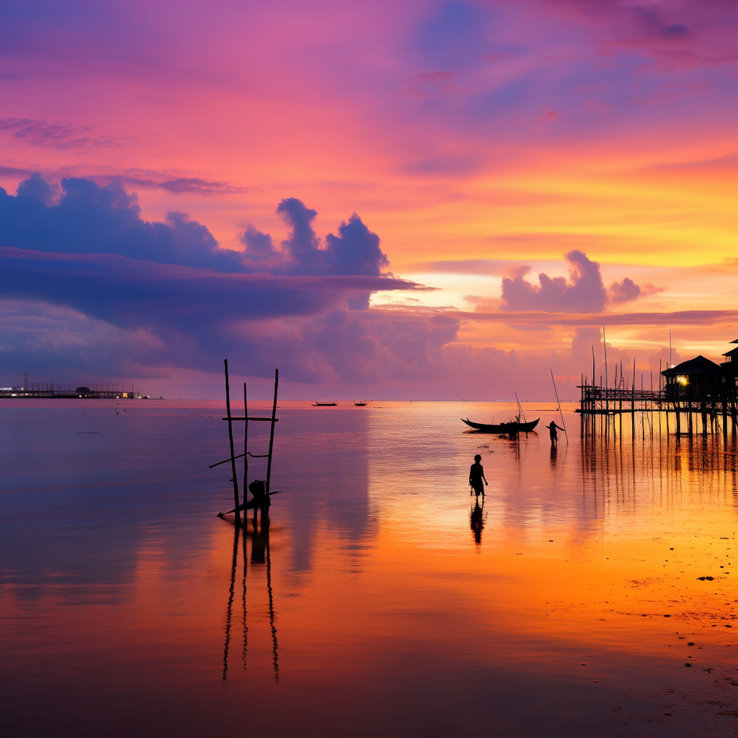 Tranquil Sunset Reflections