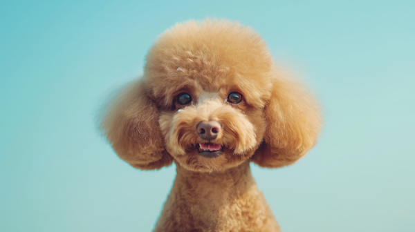 Apricot Poodle Portrait