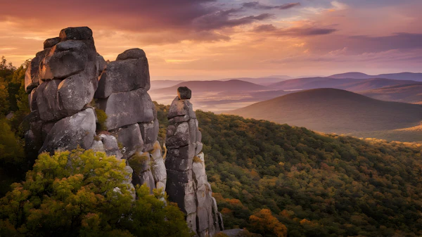 Golden Sunset Landscape