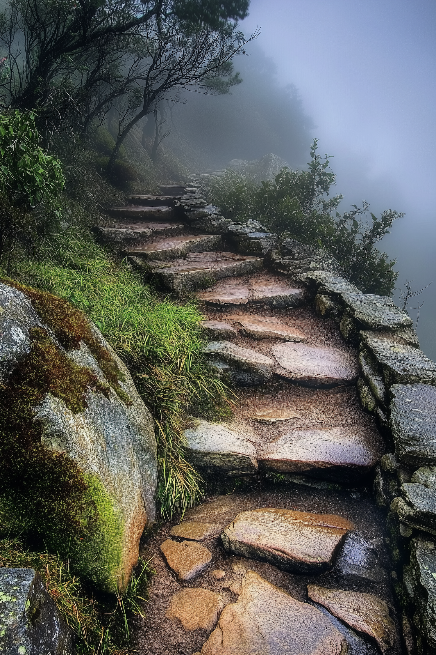 Misty Stone Pathway