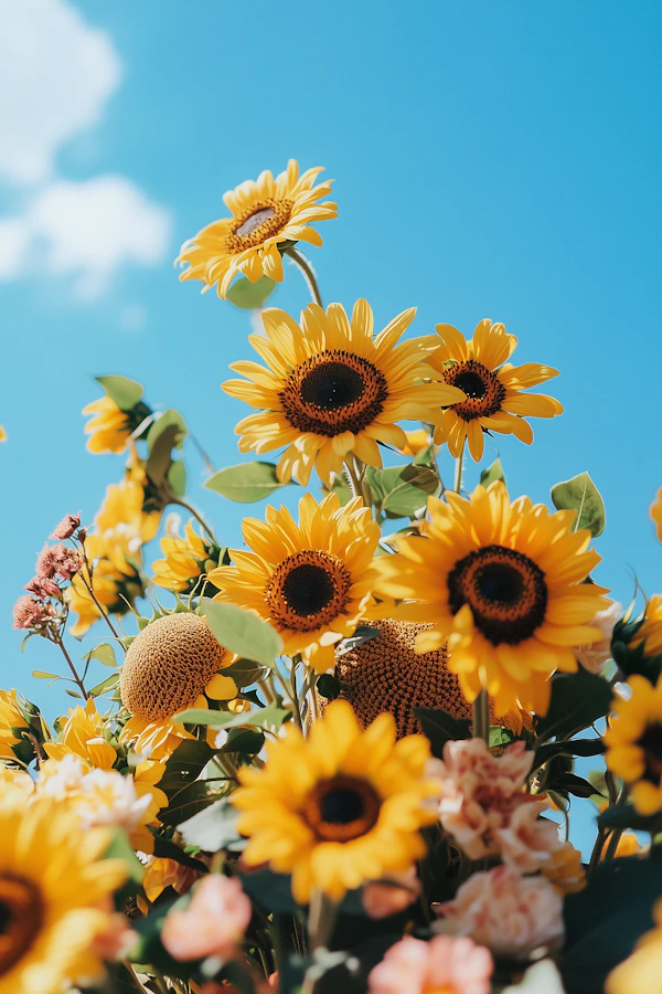 Sunflowers in Bloom