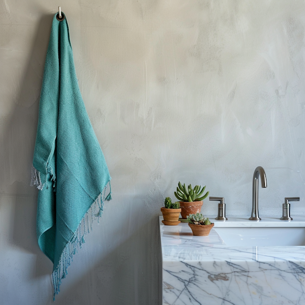 Serene Bathroom Corner