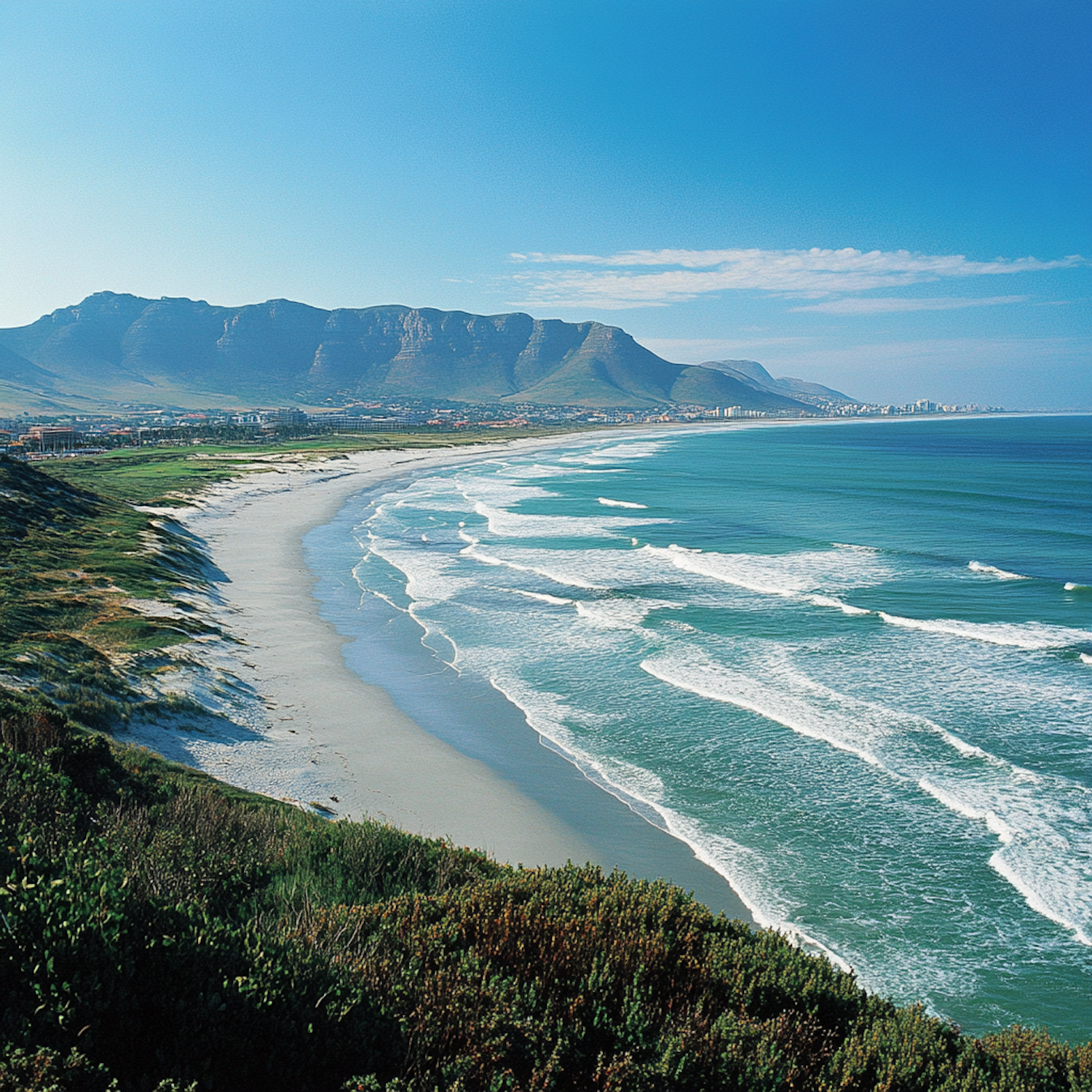 Coastal Landscape with Mountains