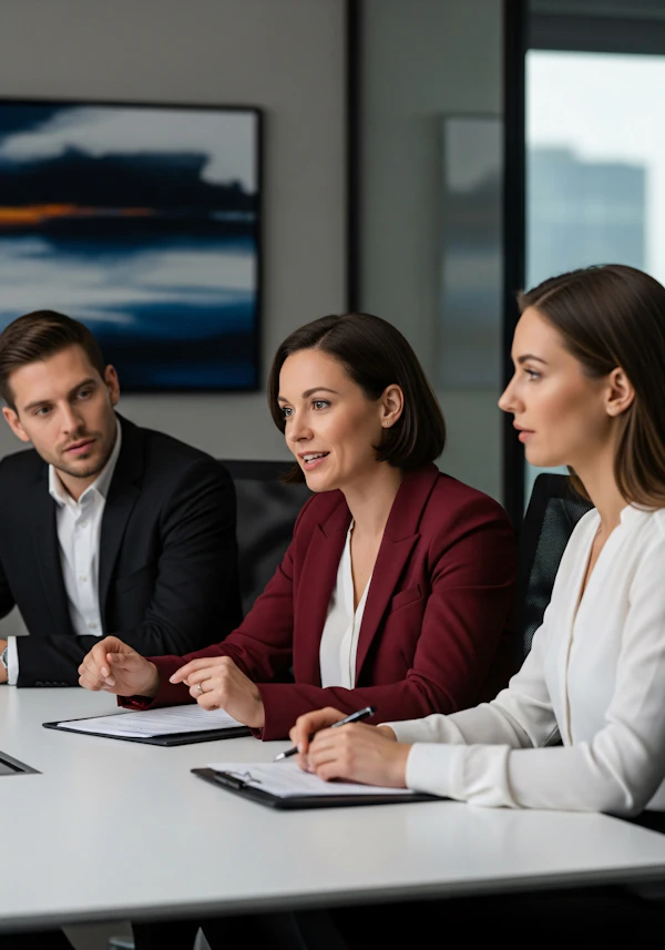 Professional Meeting Scene
