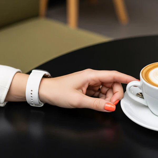 Hand with Cappuccino