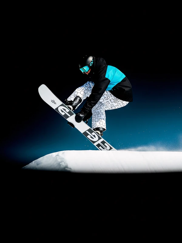 Snowboarder in Action