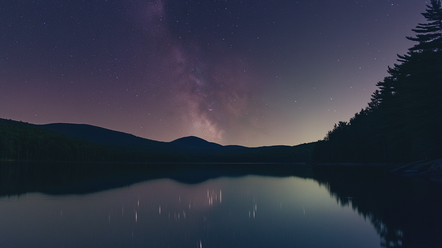 Serene Night Sky with Milky Way