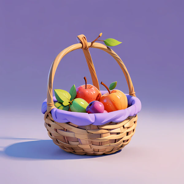 Colorful Fruit Basket