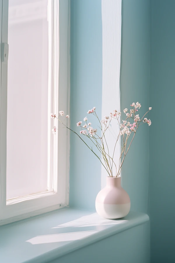 Pastel Vase on Windowsill