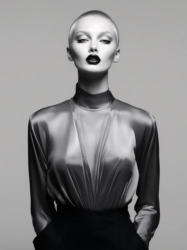 Elegant Monochrome Portrait