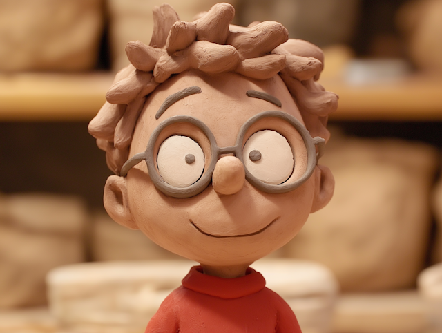 Cheerful Claymation Character