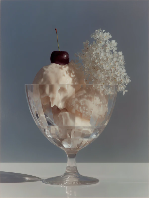 Elegant Ice Cream Still Life