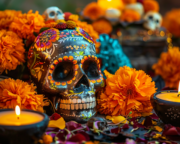 Day of the Dead Celebration Skull