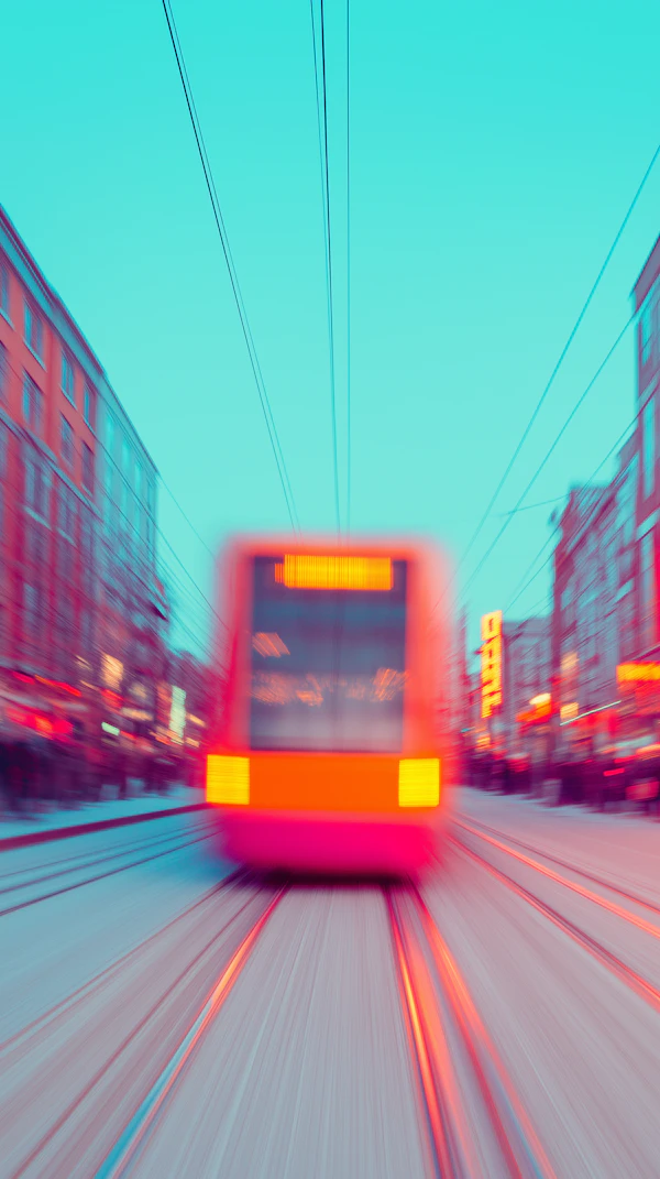 Dynamic Urban Tram Scene