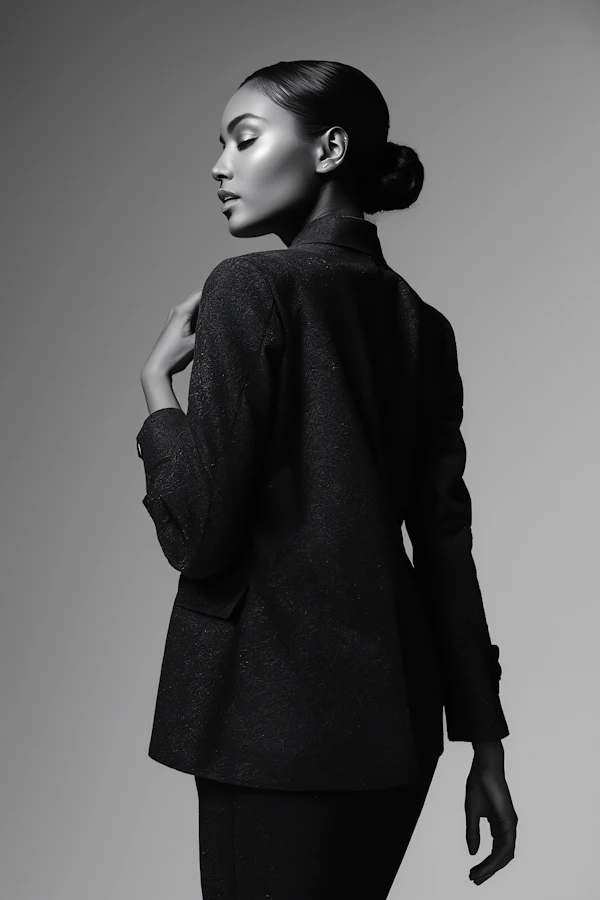Elegant Monochrome Portrait