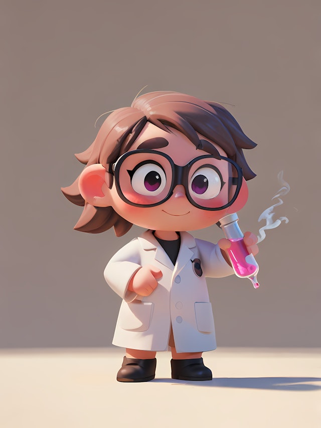 Cartoon Scientist Art