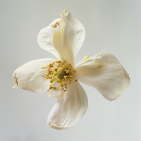 Delicate White Dogwood in Bloom