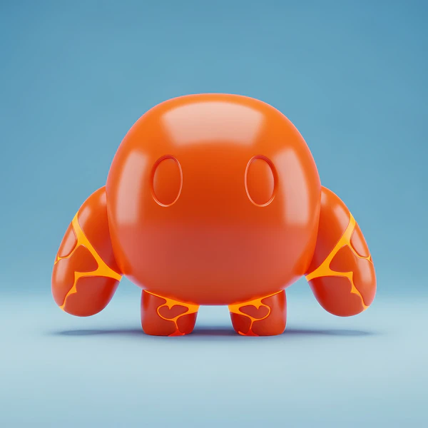 Glossy Lava Character