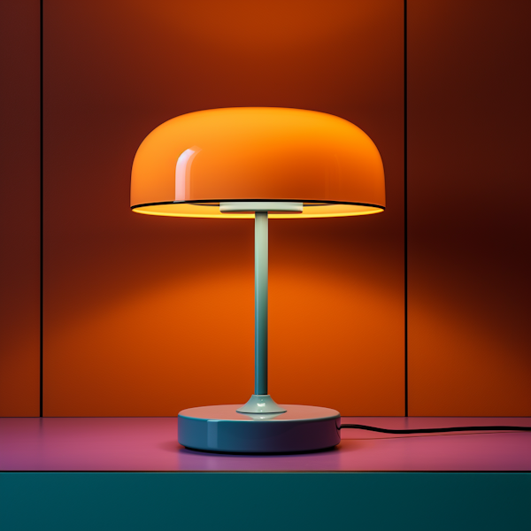 Mid-Century Gradient Glow Table Lamp