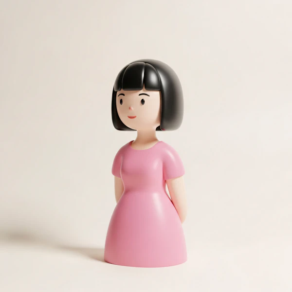 Stylized Girl Figure