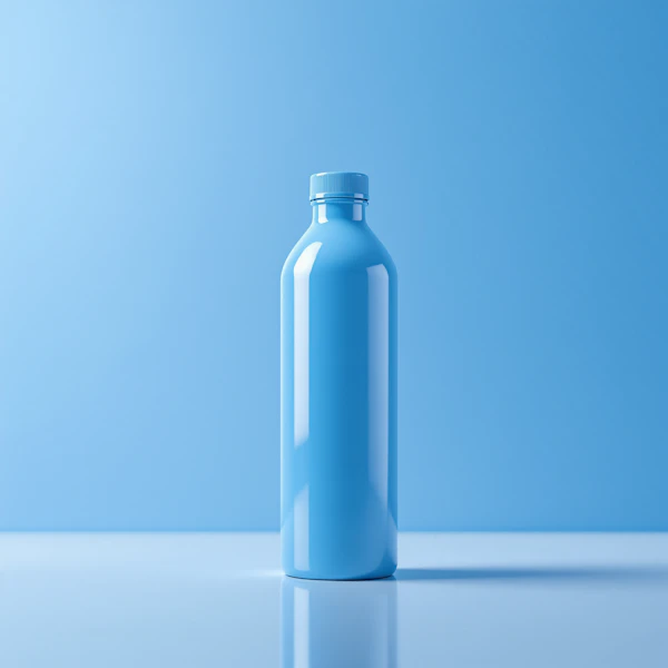 Glossy Blue Bottle