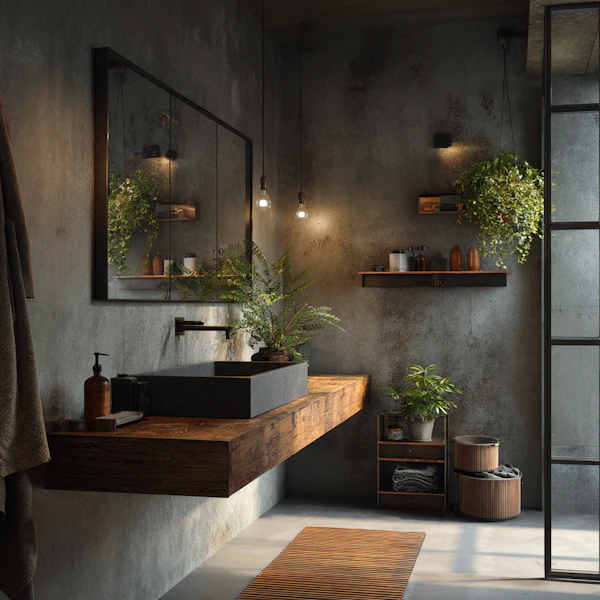 Rustic Modern Bathroom