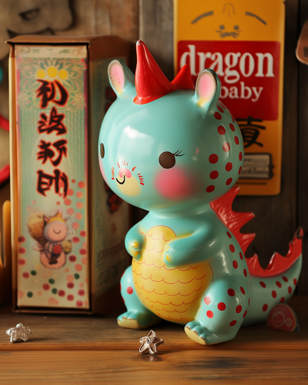 Whimsical Dragon-Cat Figurine