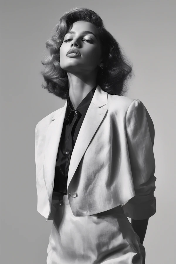 Elegant Monochrome Portrait