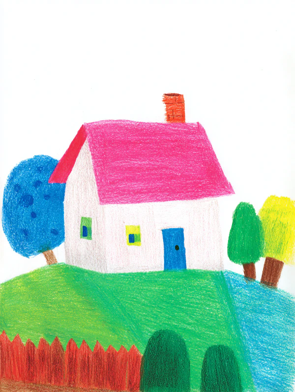 Colorful Crayon House