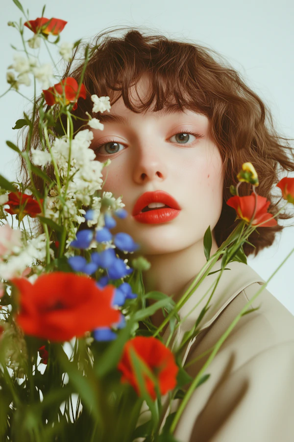 Woman with Flowers