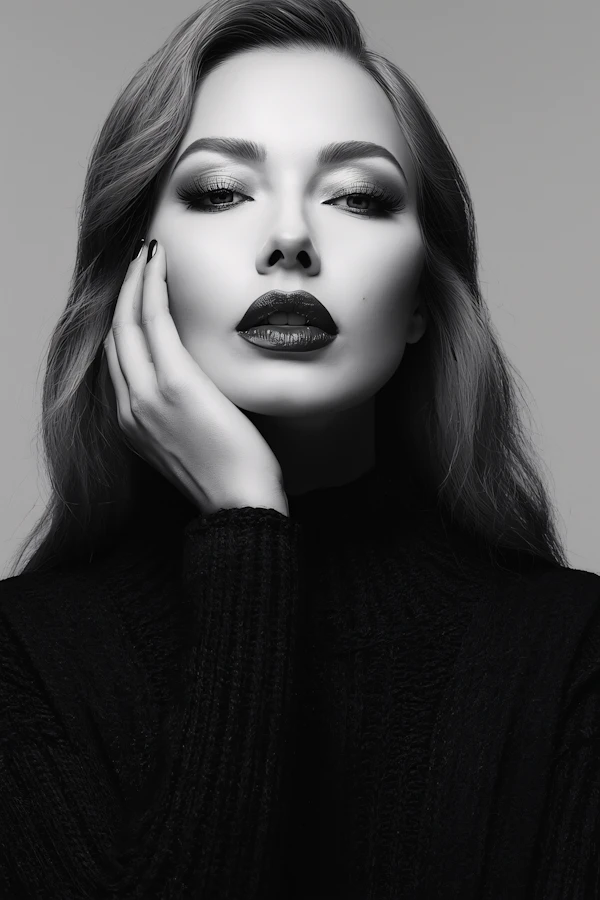 Monochrome Woman Portrait