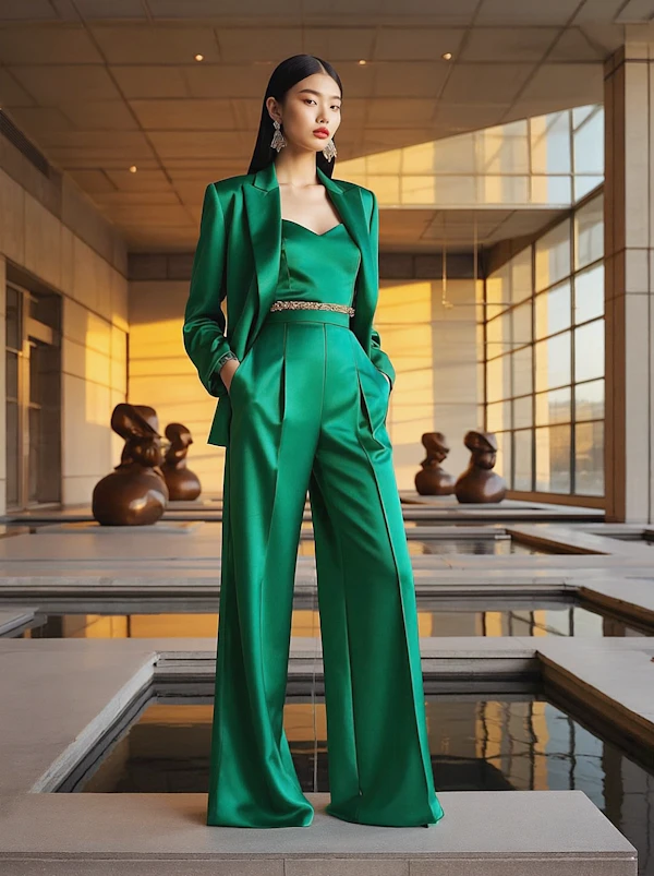 Elegant Woman in Suit