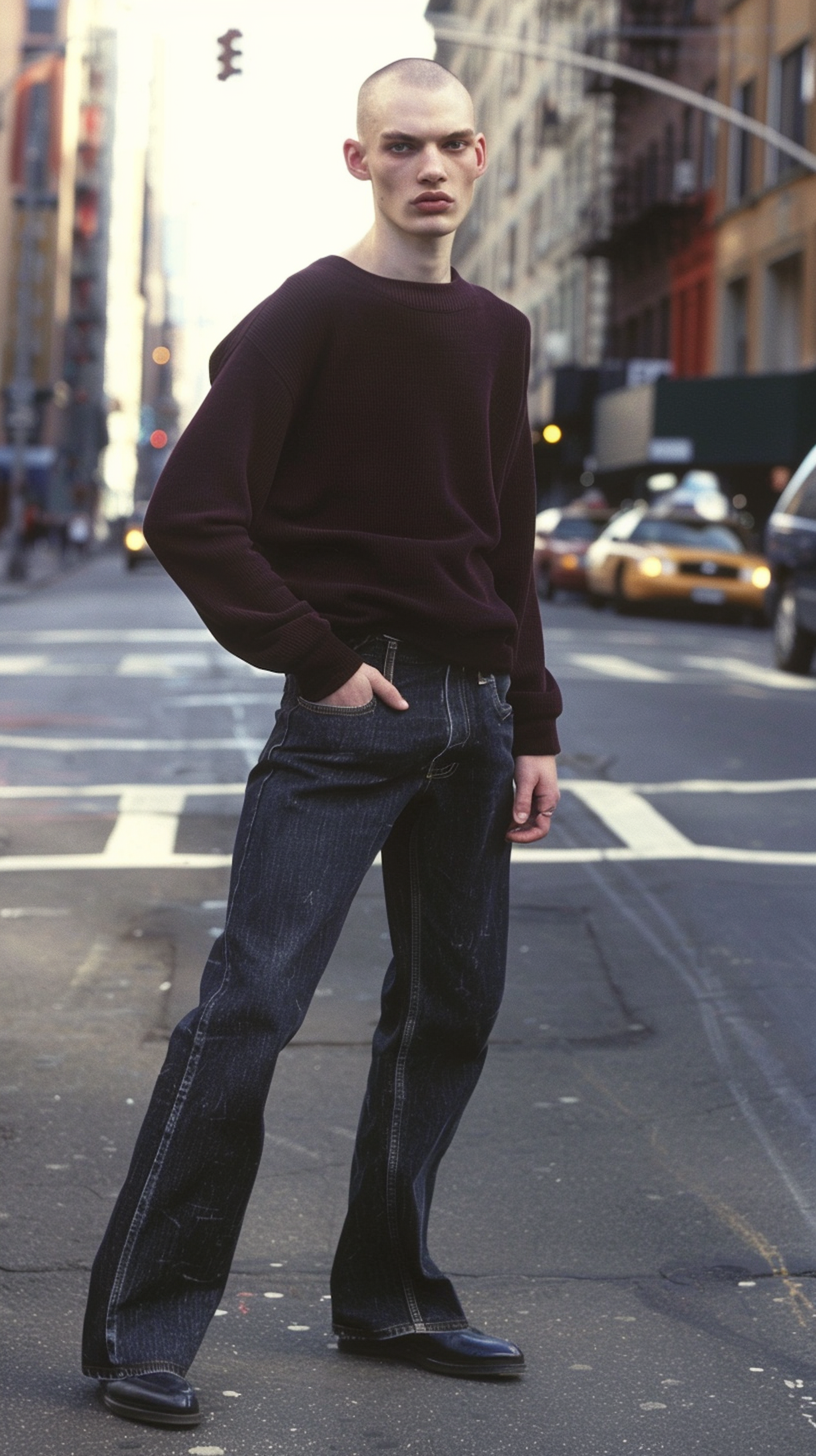 Young Man on City Street