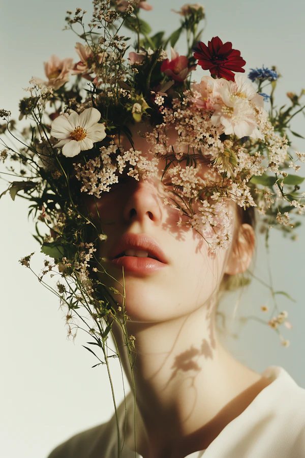 Floral Portrait Art