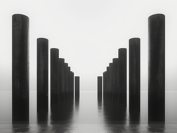 Monochrome Columns in Perspective