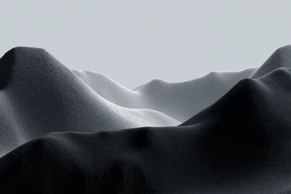 Grayscale Hillscape