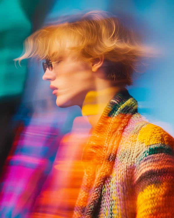 Vibrant Fashion Portrait